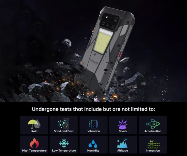 【 Premier du monde】Unihertz par 8849 Tank 4 pro Smartphone 5G avec projecteur 720P Dimensité 8300 36 Go + 1 To Téléphone portable 3k AMOLED Android – Image 26