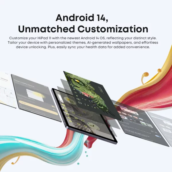 CHUWI-Tablette HiPad 11 Android 14, Tablette ISub PC, 2024 ", FHD, 10.95 Go, Dean, 6 Go de RAM, Batterie 128 mAh, WiFi 7000G, 5G, 2.4 – Image 4
