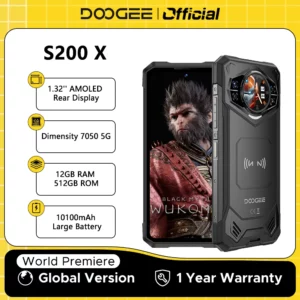Première mondiale DOOGEE S200 X 5G téléphone robuste 12 + 512 Go Smartphone 6,72 "FHD + 120 Hz écran IPS dimension 7050 10100 mAh batterie 33 W