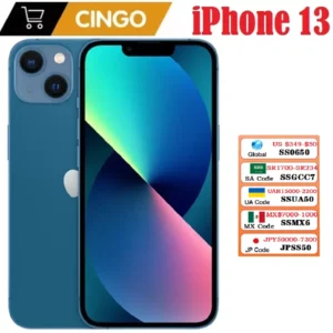 iPhone 13 d'origine 128GB/256GB ROM débloqué A15 puce IOS 5G Smartphone Face ID 6.1 "écran OLED iphone 13 téléphone portable