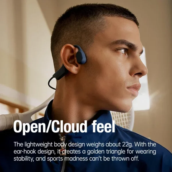 Sanag A30S AirRun sans fil Bluetooth 5.3 écouteur oreille ouverte Conduction d'air 360 °   Casque sonore panoramique Casque étanche IPX7 – Image 4