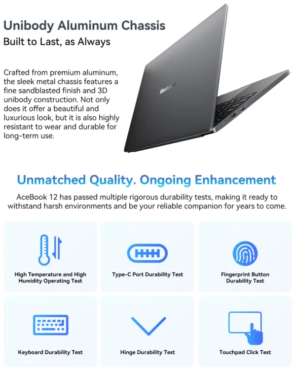 Blackview Acebook 12 P1 11 Pro ordinateur portable 16 en effet écran 1920*1200, Intel I5-1030NG7 Notebook, 16GB 512GB, 5000mAh, langue russe – Image 43