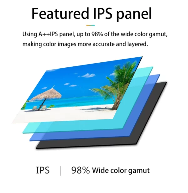Moniteur d'ordinateur 14 "/15.6"/16 ", écran tactile IPS, panneau LCD HD, moniteur Portable USB-C, compatible HDMI pour ordinateur Portable Switch PS4/PS5 – Image 11