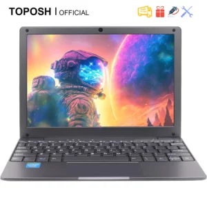 TOPOSH-Mini ordinateur portable portable 10.1 "Celeron J4125, 12 Go de RAM, 512 Go de SSD, facile à transporter, Windows 11, ordinateur de bureau