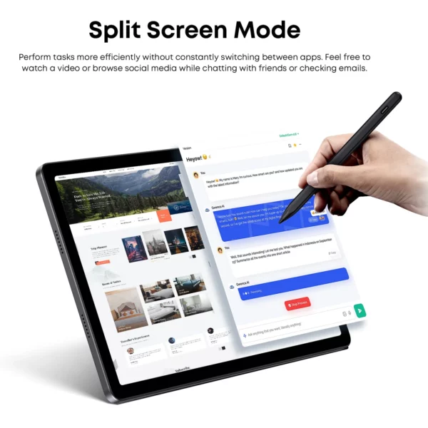 CHUWI-Tablette PC Android 14 de 10.95 Pouces, Snapdragon 685 Octa-Core, Écran FHD 1200x1920, 8 Go DDR4, 128 Go, 4G Permanence GPS – Image 4