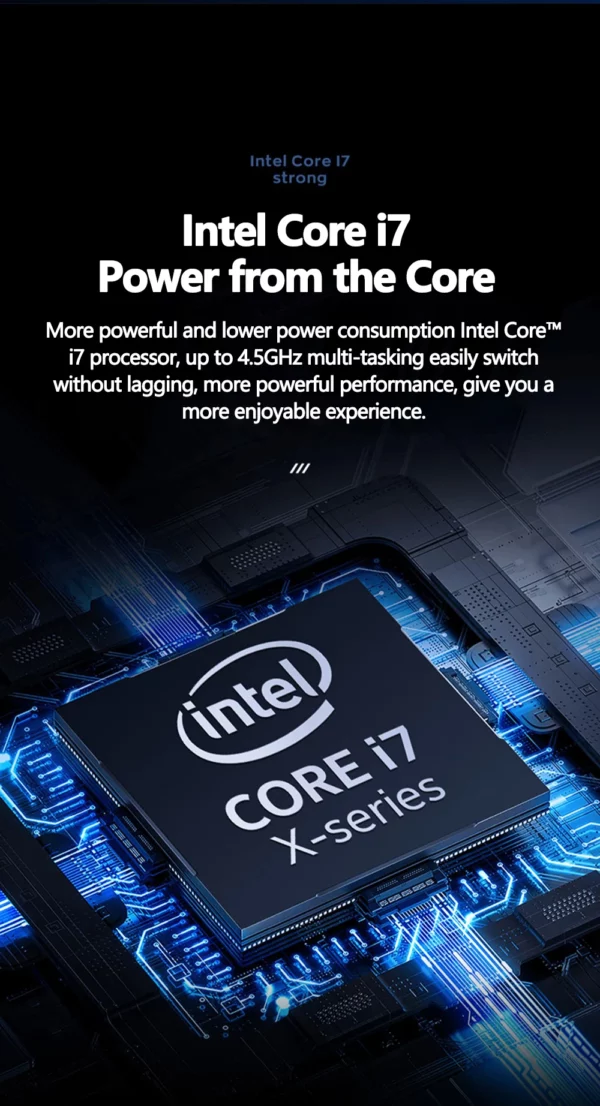 15.6 pouces Intel Core I7-9750H ordinateur Portable de jeu 64GB RAM 2TB SSD DDR4 Win 11 5000mAH HD déverrouillage par empreinte digitale ordinateur Portable – Image 9