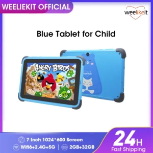 Tablette reconditionnée 7 ''Android tablette pour enfants 2GB 32GB 4 cœurs tablette utilisée pour les enfants 1024x600 IPS double Wifi 5G 3000mAh sans support