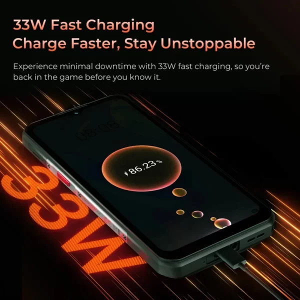 Oukitel WP55 Pro 5G Smartphone robuste Android 15 48GB(16 + 32) + 512GB 11000mAh batterie 33W 108MP 6.6 pouces FHD + téléphone portable – Image 6