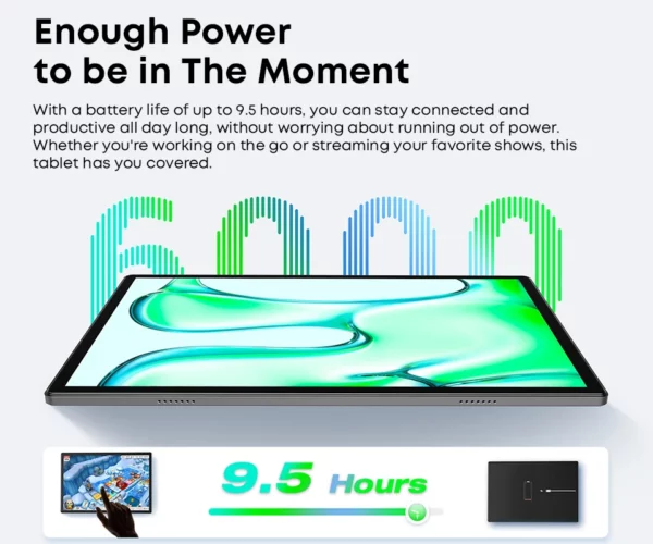 CHUWI-Tablette PC Hi10X Pro Android 13, 4 Go de RAM, 128 Go, Dean, 10.1 ", 4G Permanence, Widevine L1 Unisoc, T606, 2.4G, 5G Wifi, Batterie 7000mAh – Image 25