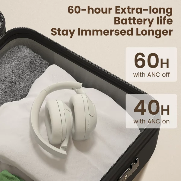 HAYLOU-Écouteurs sans fil S35 ANC, Bluetooth 5.2, 40mm, autonomie de 60 heures – Image 5