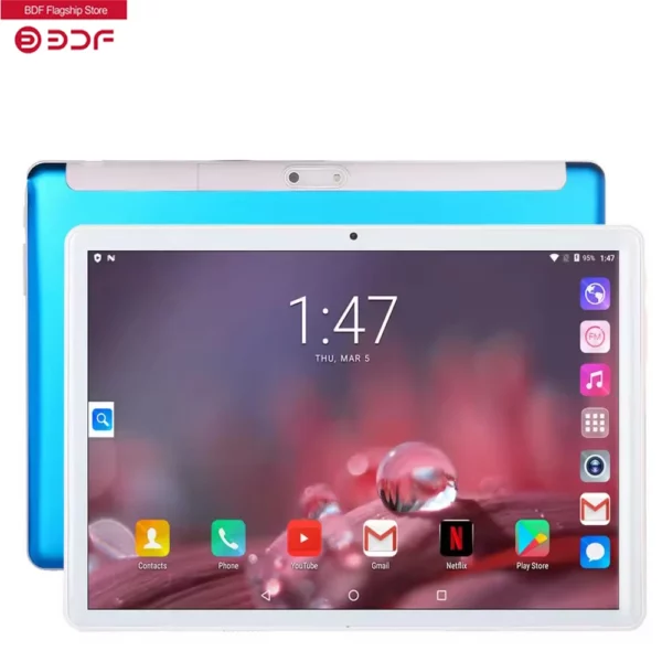 Nouveau 10.1 pouces tablette 4G WiFi double SIM 4GB 64GB tablette Android 10.1 pouces 2MP + 5.0MP Version mondiale tablette PC