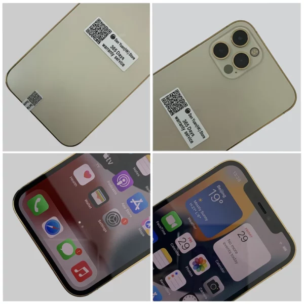 Apple iPhone 12 Pro 12pro 128/256/512GB ROM 6.1 "cellule d'origine OLED RAM 6GB A14 Bionic IOS Face ID NFC débloqué 5G téléphone portable – Image 3