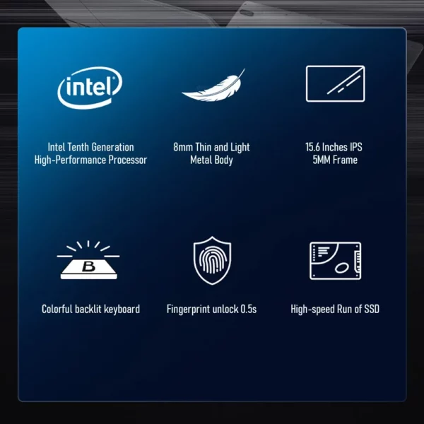 2025 ordinateur Portable 15.6 pouces écran IPS 16GB RAM Intel Celeron 11th N5095 Netbook Windows 10 11 Pro bureau ordinateur Portable – Image 26