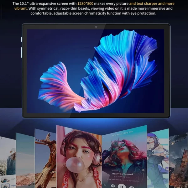 BDF Android 10.1 pouces tablette Google Play Octa Core double caméra double SIM 3G appel téléphonique tablettes Bluetooth Wifi 4GB + 64GB ROM – Image 4