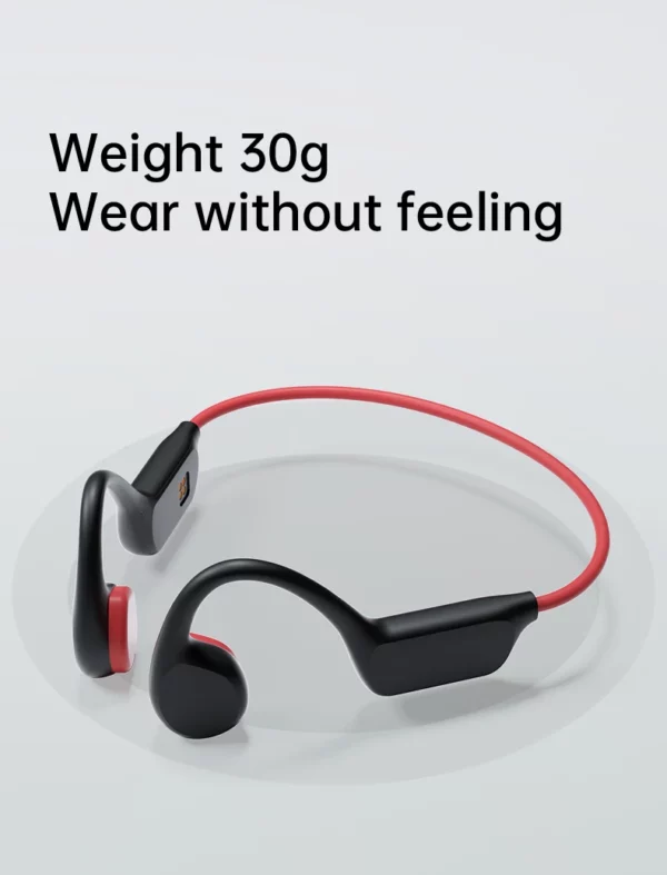 Écouteurs à Conduction osseuse, Bluetooth, sans fil, étanche IPX8, lecteur MP3, Hifi, crochet d'oreille, casque avec micro, pour la natation – Image 16
