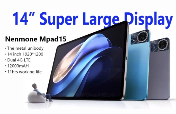 2025 nouveau 14 pouces grand écran Android 14 tablette PC 16gb + 512GB appel téléphonique 5G WIFI enfants Pad tablette pour classe éducative en ligne – Image 14