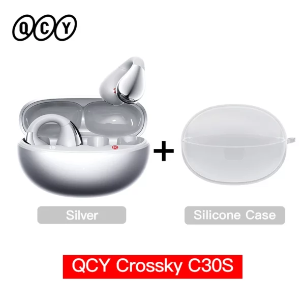 QCY Crossky C30S écouteurs sans fil à oreille ouverte haute résolution avec LDAC écouteurs à pince Bluetooth 6.0 Clip sur OWS casque de sport 40 heures – Image 15