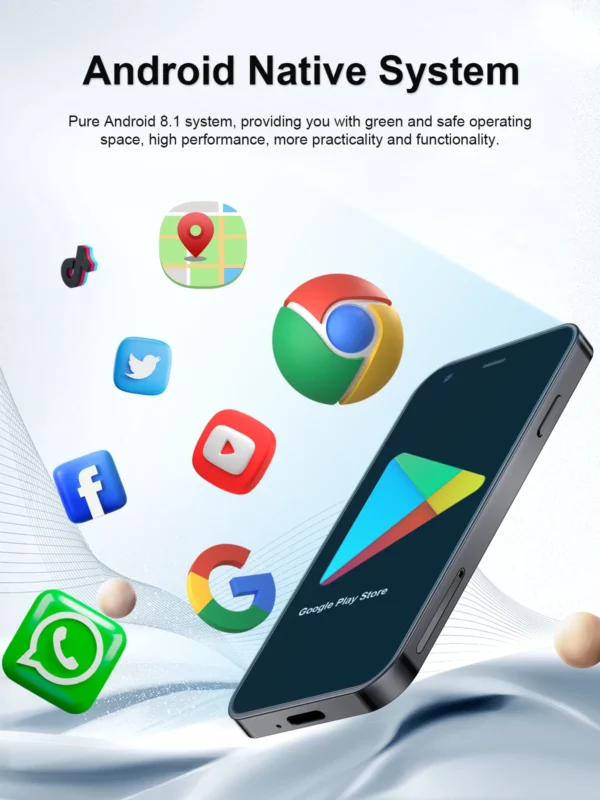 SERVO -Mini Smartphone P60 PRO, Android, Écran 3.0 ", Google Play, 2 Go + 16 Go, WIFI, Hotspot GPS, Petit Mobile de Poche, Matin, Prix Bas – Image 15