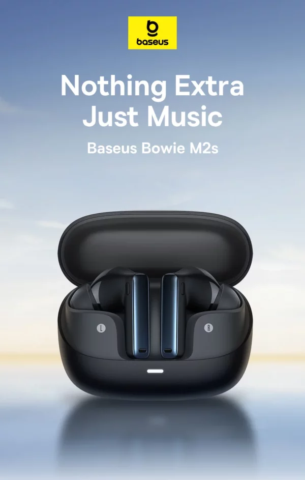 Baseus Bowie M2s -48dB ANC écouteurs sans fil Bluetooth 5.3 casque Audio spatial 3D qualité HiFi 0.038 "écouteurs à faible latence – Image 11