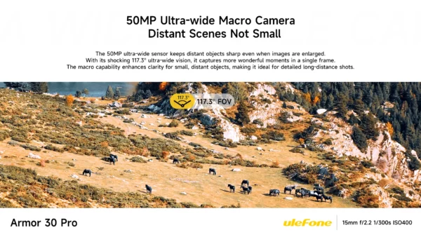 【Première mondiale】Ulefone Armor 30 Pro 5G Téléphone robuste Android 14 Smartphone 6,9" 120Hz 32GB+512GB 12800mAh Caméra nocturne 64MP NFC MTK Dimensity 7300X 66W Téléphone portable – Image 29