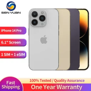 APPLE-Authentique smartphone iPhone 14 Pro, téléphone portable, 6 Go de RAM, 128 Go, 256 Go de ROM, Dean, écran OLED de 512 pouces, reconnaissance qualifiée ale, NDavid, A15, 5G