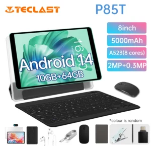 Patch last-Tablette Allwinner A523, 8 cœurs, 2024 GHz, 10 Go, 4 Go, 6 Go, P85T 1.8 doyen de mémoire vive, 8 pouces, 800 × 1280iPS, WiFi 5G, 4G, 5000mAh, Type-C, 64 Go
