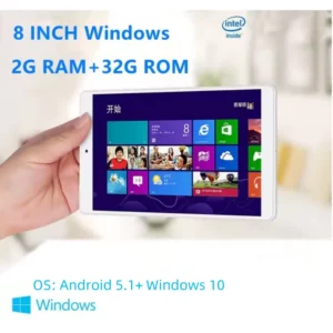 X80 8 pouces double OS Android 5.1 + Windows 10 Mini tablette PC 2GB RAM 32GB ROM 1920x1200 IPS CPU Z8350 WIFI Quad Core travail de bureau