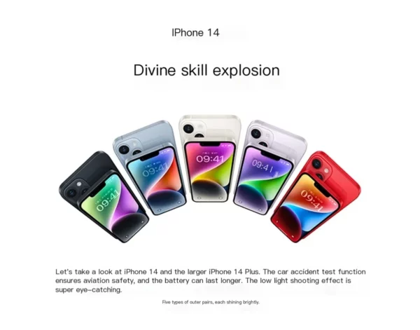 Apple iphone 14 5G Smartphone débloqué 256G ROM 6.1 pouces écran 3279 batterie toutes les couleurs en bon état téléphone d'occasion d'origine – Image 9