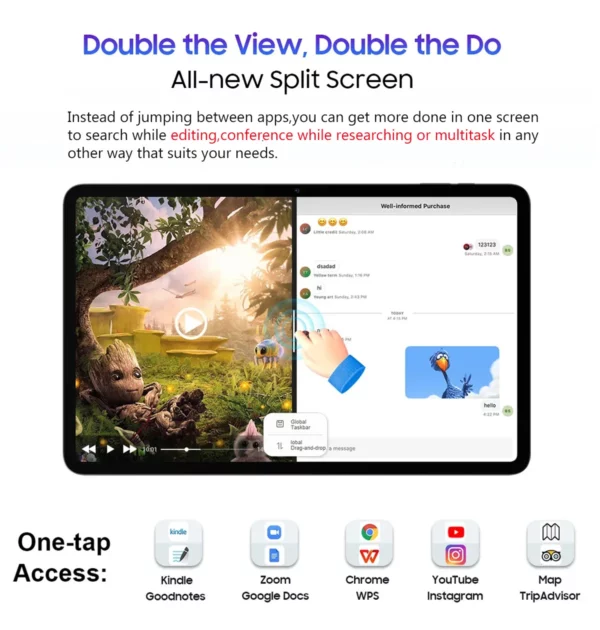 2025 nouveau 14 pouces grand écran Android 14 tablette PC 16gb + 512GB appel téléphonique 5G WIFI enfants Pad tablette pour classe éducative en ligne – Image 31