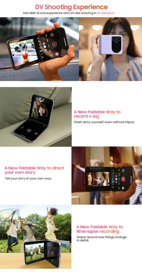Blackview HERO 10-Smartphone avec Écran Pliant AMOLED de 6.9 Pouces, 12 Go de RAM et 256 Go de ROM, Caméra MTK 108MP, Helio G99, Première Mondiale – Image 40