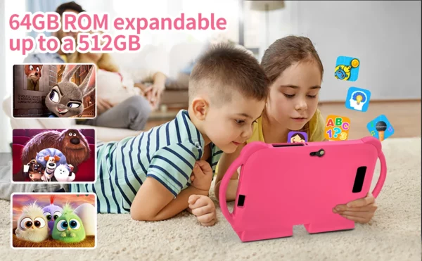 2025 nouveau 7 pouces 5G WIFI tablette pour enfants 4GB RAM 64GB ROM Mini tablette Portable Quad Core double caméra 4000mAh Android 13 – Image 13