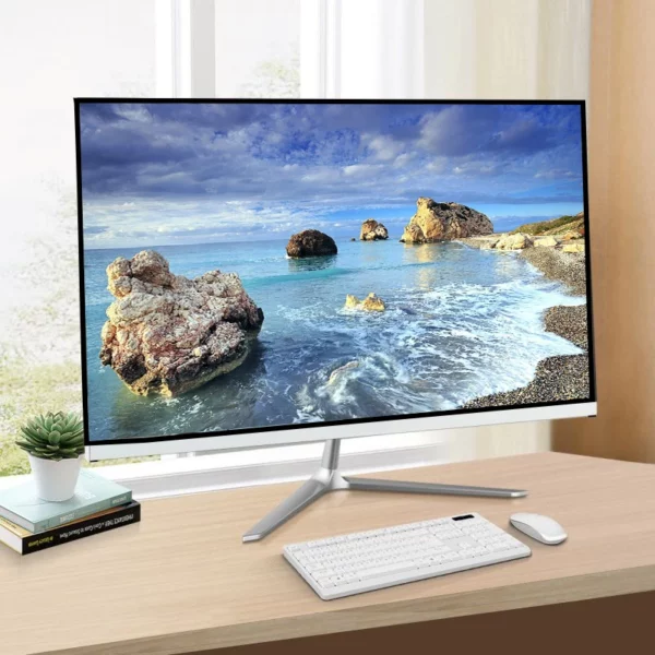 PC de jeu tout-en-un avec écran de 22 pouces, Intel i5, i7, 8 Go de RAM, SSD, ordinateur de bureau complet, PC de jeu Windows Gamer, nouveau – Image 5