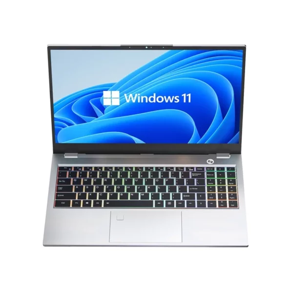 Ordinateur portable 15.6 pouces Intel I7-1355U NVIDIA MX450 clavier rétro-éclairé 32GB RAM 2 to SSD DDR4 Win11 déverrouillage par empreinte digitale ordinateur de jeu – Image 6