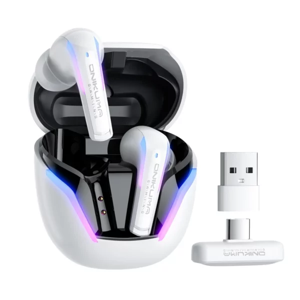 ONIKUMA T27 écouteurs de jeu sans fil avec micro ENC pour PS5/4, écouteurs Bluetooth pour téléphone, Pad, ordinateur portable, Steam Deck, commutateur