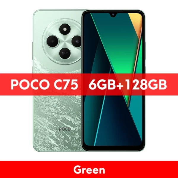 POCO C75 Global Version Smartphone NDavid 128 Go 256 Go 6.88 "Dot DstressDisplay Helio G81-Ultra 50MP Camera Massive 5160mAh Battery – Image 9