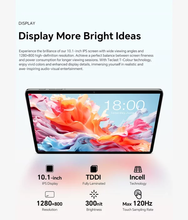 Teclast tablette P30T étui Android 15 10.1 "IPS Max 12GB RAM 128GB ROM T606 8 cœurs P30TCase/clavier/souris/stylet/casque/support – Image 10