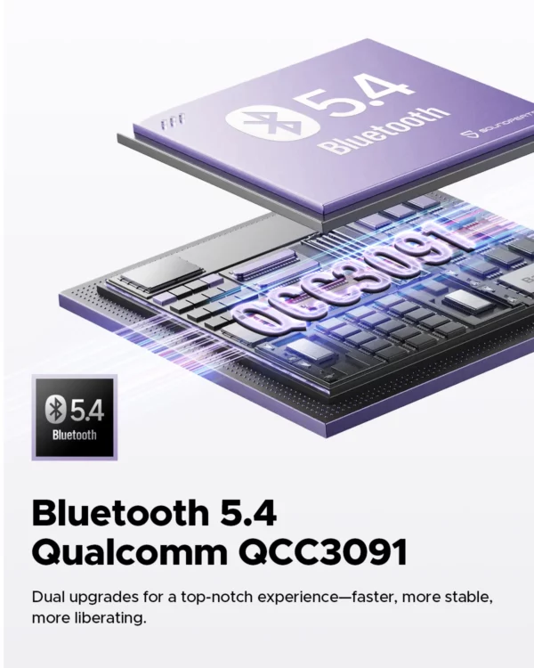 SoundPEATS-Écouteurs sans fil Air5 ANC Bluetooth 5.4, audio haute résolution, aptX lossless,CVC V8.0,6MIC AI, réduction du bruit des appels, IPX5 – Image 5
