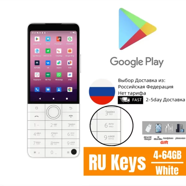 Nouveau Qin F22 Pro écran tactile intelligent téléphone Wifi 5G + 3.5 pouces 4GB 64GB ajouter Google Store Android QinGlobal Version téléphone portable – Image 10