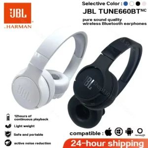 Original JBL Tune 660NC sans fil sur l'oreille casque Bluetooth suppression du bruit écouteur jeu Sport casque mains libres T660NC