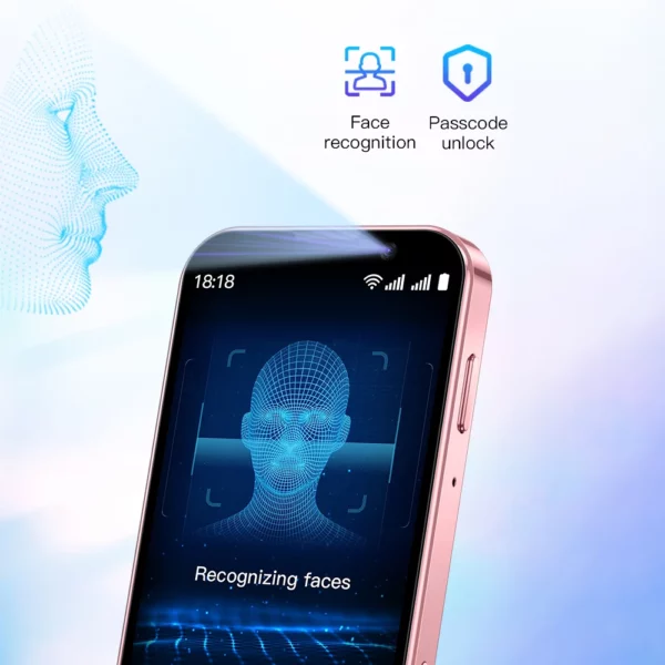 SOYES XS18 Pro 3.0 "Mini Smartphone 2GB RAM 16GB ROM reconnaissance faciale Android8.1 double SIM veille 1000mAh 3G réseau téléphone – Image 4