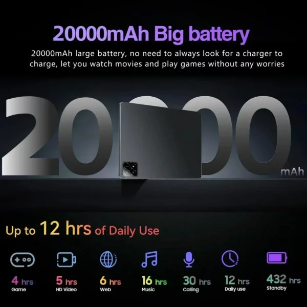 2025 nouveau Original Xioami Pad 7 Pro tablette 11 pouces HD 4K Android 14 16GB + 1T 20000mAh 5G double SIM appel téléphonique WiFi GPS WPS tablette – Image 5