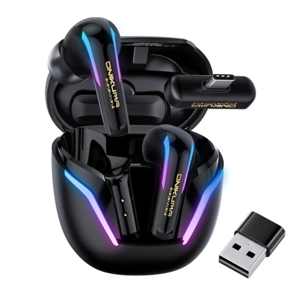ONIKUMA T27 écouteurs de jeu sans fil avec micro ENC pour PS5/4, écouteurs Bluetooth pour téléphone, Pad, ordinateur portable, Steam Deck, commutateur – Image 13