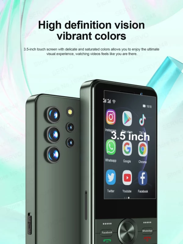 SERVO F25 PRO 4G LTE bouton Smartphone système Android lecture magasin Radio FM 2GB + 16GB WiFi 3.5 "écran tactile téléphones intelligents double SIM – Image 11