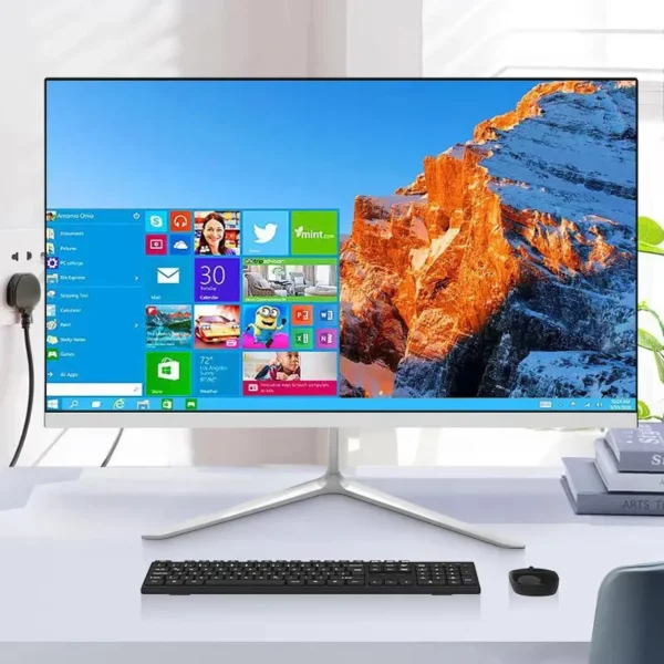 Pc tout-en-un 23,8 24 pouces, ordinateur de marque OEM I3 I5 I7 I9, monobloc, pour ordinateur de bureau de jeu – Image 2