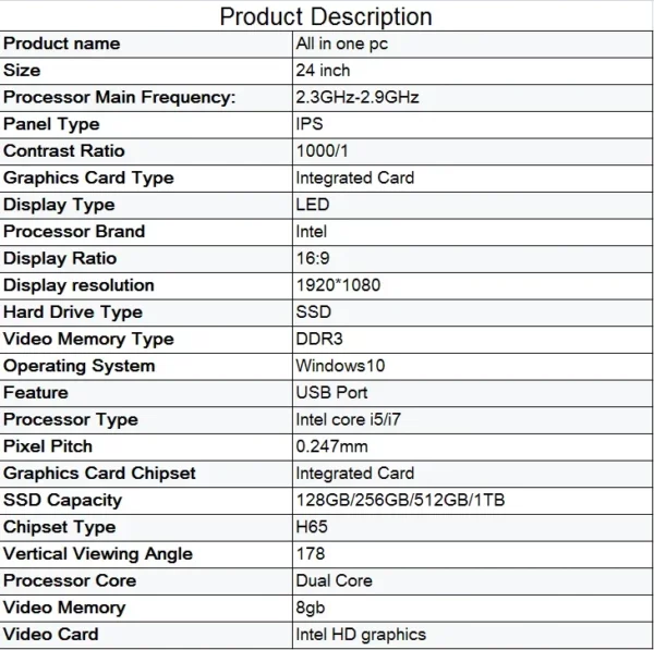 Tout-en-un Ultra-mince 7 155H 16GB/512GB, nouvel état, ordinateur éducatif de jeu 5K 165HZ WiFi6 pris en charge avec disque dur SSD – Image 8