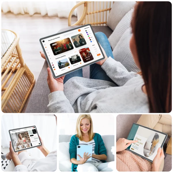 Relndoo Nouvelle tablette Android 15, 24 Go (4 + 20 élargies) RAM + 128 Go de ROM, processeur T615, écran IPS 11 pouces 1280 * 800, WIFI, type C, GPS – Image 6