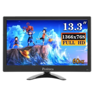 Moniteur Portable 10.1/11.6/13.3 pouces, Mini moniteur 1366x768, ordinateur avec entrée HDMI/VGA/AV/BNC/USB, pour Pc, ordinateur Portable, PS4, Xbox Ras Pi