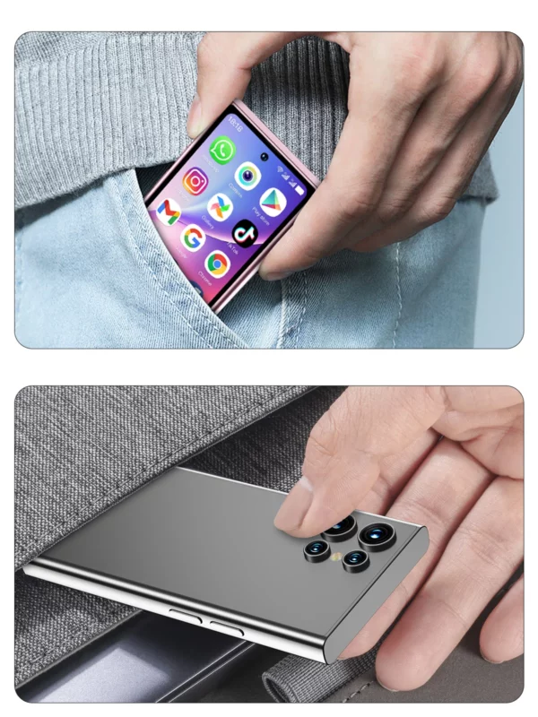 SERVO S27 Mini réseau 3G petit Smartphone 4.0 pouces affichage 2GB RAM 16GB ROM double SIM reconnaissance faciale Android petits téléphones intelligents – Image 35
