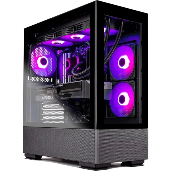 Skytech Azure PC de bureau pour jeu – Intel Core i7 12700F 2,1 GHz, NVIDIA RTX 4070 Ti, SSD NVME 1 To, RAM DDR4 16 Go 3200, 750 W Or