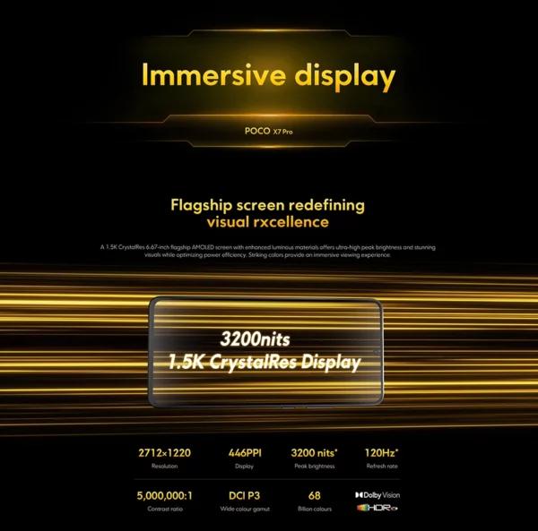 Xiaomi-Smartphone POCO X7 Pro, Version Globale, Dimrespondante 8400-Ultra, 6000mAh, 90W HyperCharge, Écran AMOLED 6.67 Pouces, NDavid, HyperOS 2 – Image 30